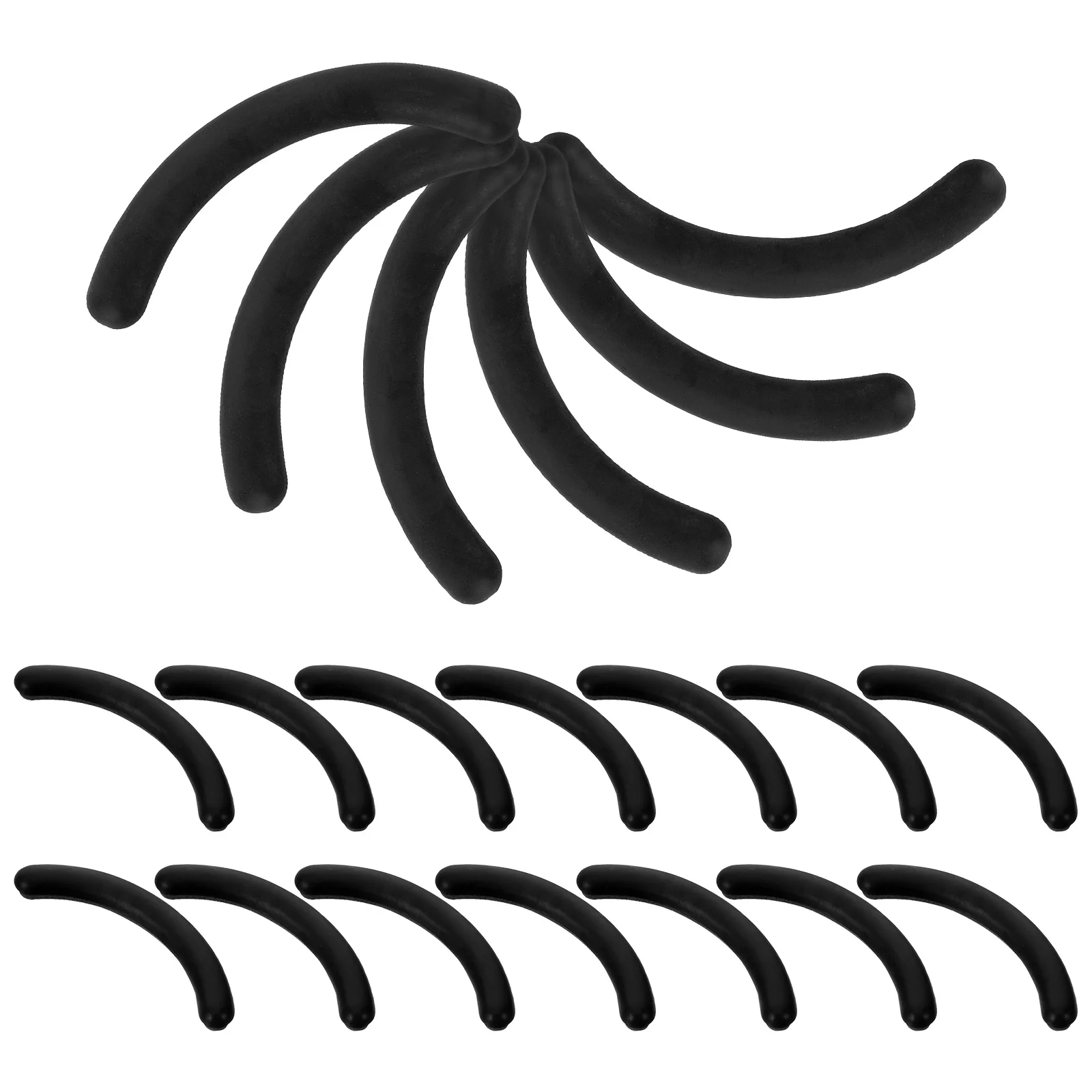 24 Pcs Eyelash Curler Refills Rubber Replacement Pads Lash Tool Cushions Universal Compatibility Soft Flexible Makeup