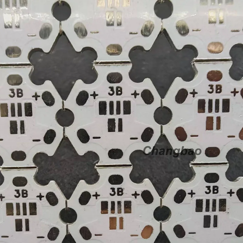 100pcs/lot 20mm 3Leds Paralle 2835 3030 SMD Aluminum Star PCB
