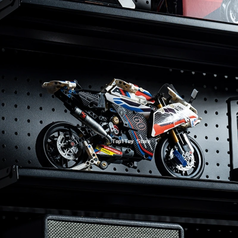 649Pcs In Stock Technical Racing Motorcycle 1000 RR Motorbike Building Blocks Bricks Model Toys Birthday Christmas Children Gift