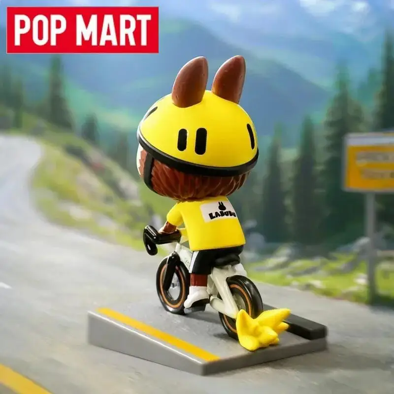 POP MART Labubu The Monsters Summer Cycling Series Blind Box Toys Ornaments Guess Bag Decorazione del desktop Modello Kawaii Regali per ragazze