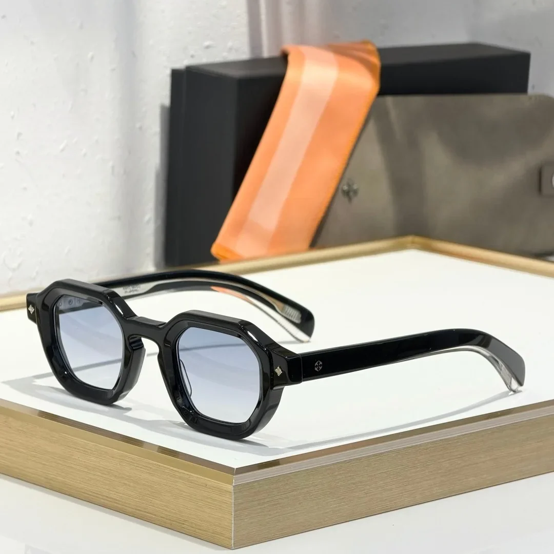 ST ALMACH 44-26 Top Quality Mens Sunglasses for Women Retro Trend Luxury Acetate Titanium UV400 Designer Sunglasses Frame