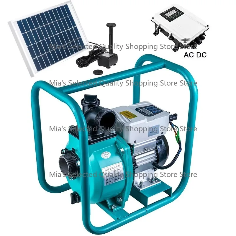 High Pressure High-Head Pump 2 Inch 48V 72v DC 1HP Solar Surface Water Pump for Agriculture Irrigation