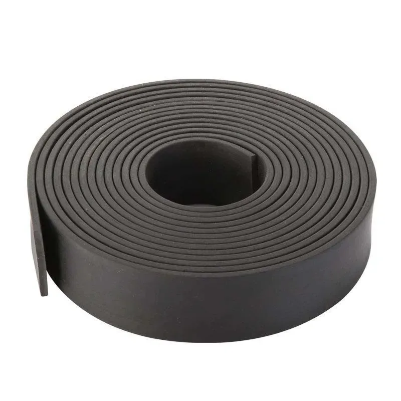 Solid Rubber Flat Seal Strip Anti-collision Wear-resistant Pressure Glass Gasket Square Strip Shock-absorbing Buffer Rubber Pad