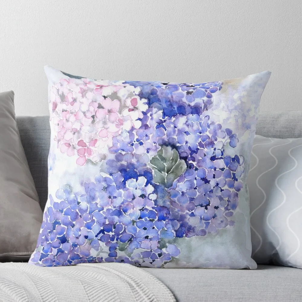 

Hydrangea Demo Throw Pillow Plaid Sofa Christmas Covers Christmas Pillow Covers