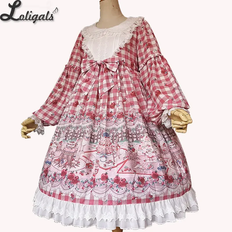 

Tea Party in Forest ~ Sweet Printed Long Sleeve Lolita Dress by Infanta