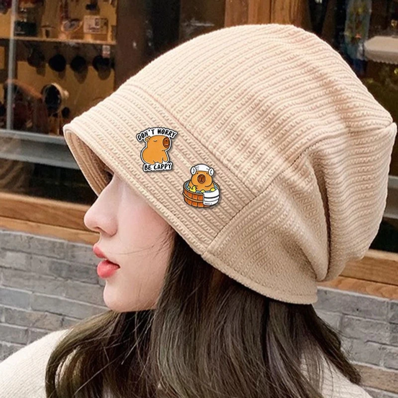 Creative Cute Cartoon Capybara Brooch Casual Badge Pin Decorative Accessory For DIY Clothes Bag Shoes Hat Scarf T-shirt Jeans