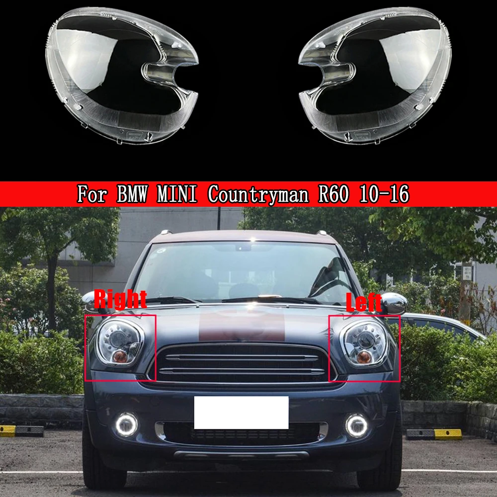 

Head Lamp Light Cover For BMW MINI R60 2011-2016 Front Headlight Shell Lampshade Headlight Glass Lampcover Cover Headlamp Lens