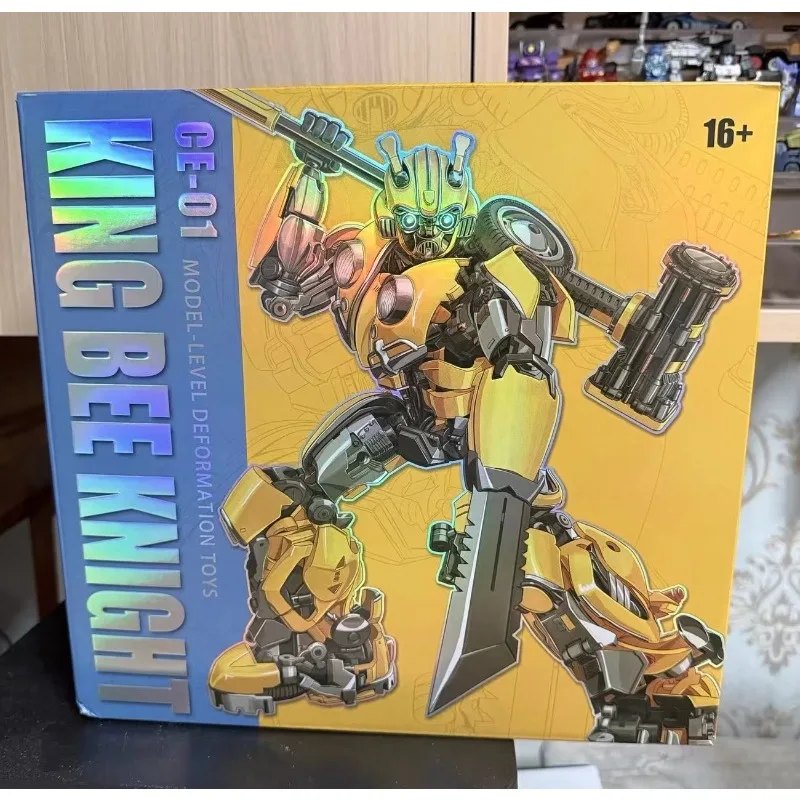 

Transforming Toy Masterpiece CE01 King Bee Gaiden Movie Version Knight Enlarged Alloy Parts Action Figure Robot Autobot Model