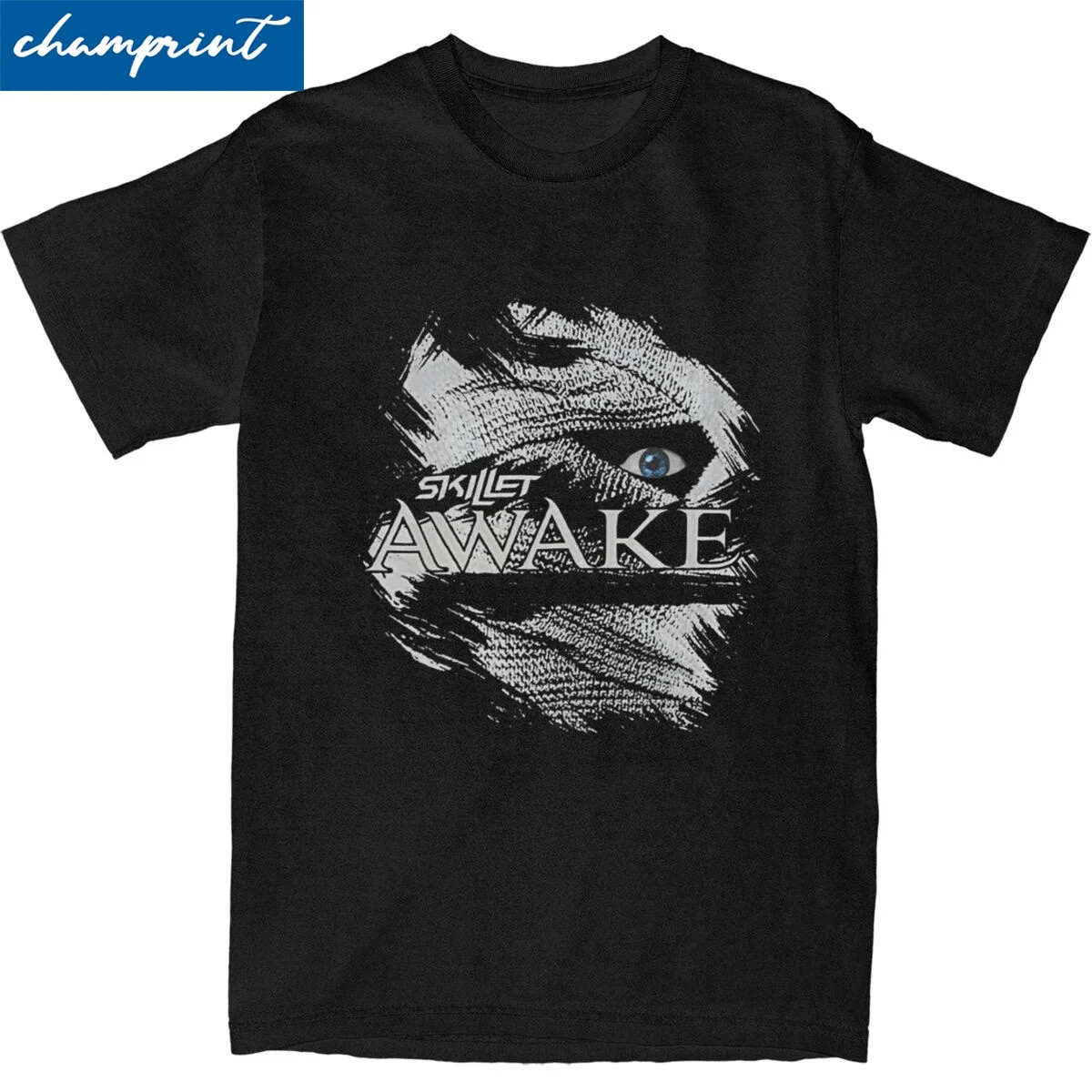 

Vintage Skillet Band Awake T Shirt For Men Women 100%Cotton Short Sleeve Crewneck Summer Top Tee