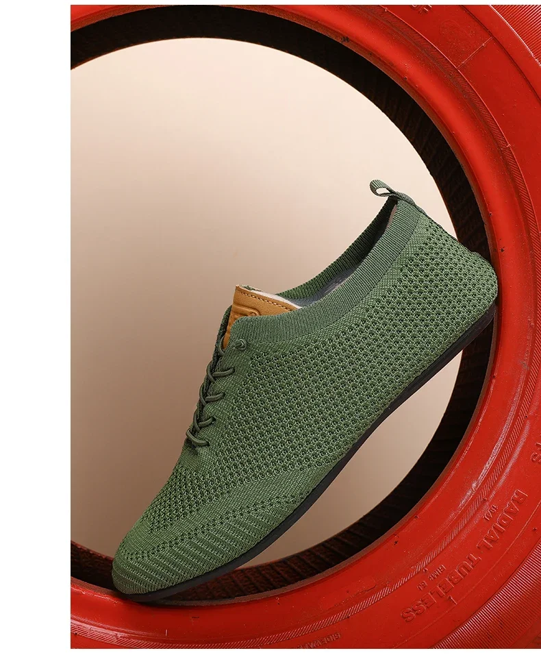 YRZL Herren-Sommer-Mesh-Slipper mit dünnem Boden, neuer Stil, atmungsaktiv, rutschfest, lässig, Wanderschuhe, leichte Fahrschuhe für Herren – Detail 15
