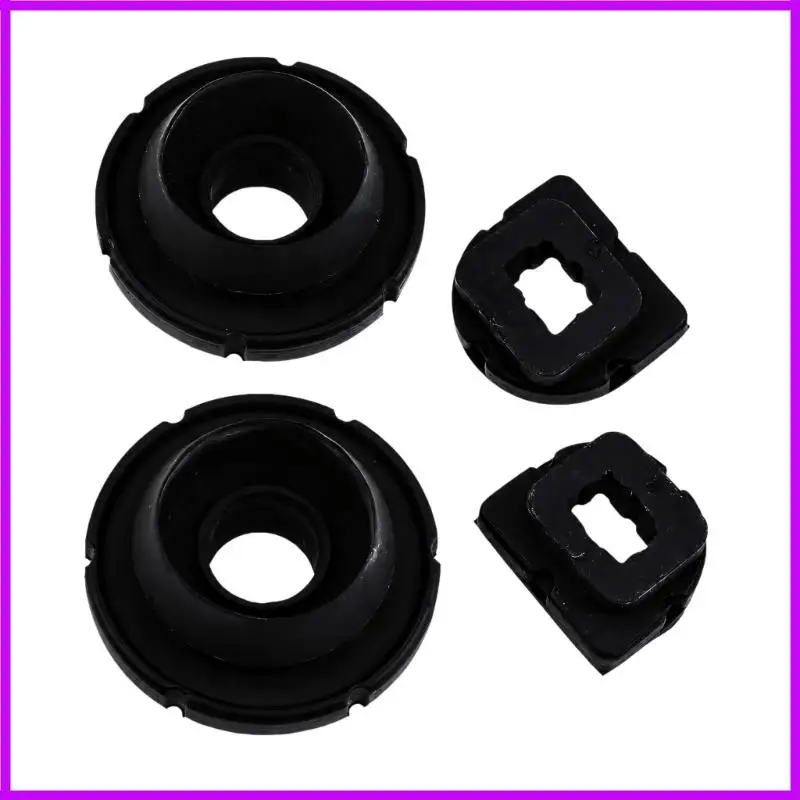 R9CC Radiator Support Mounting Pads, 4-Piece Upper and Lower Molded Replacement Set for a Vehicle Cooling System Mounting Area