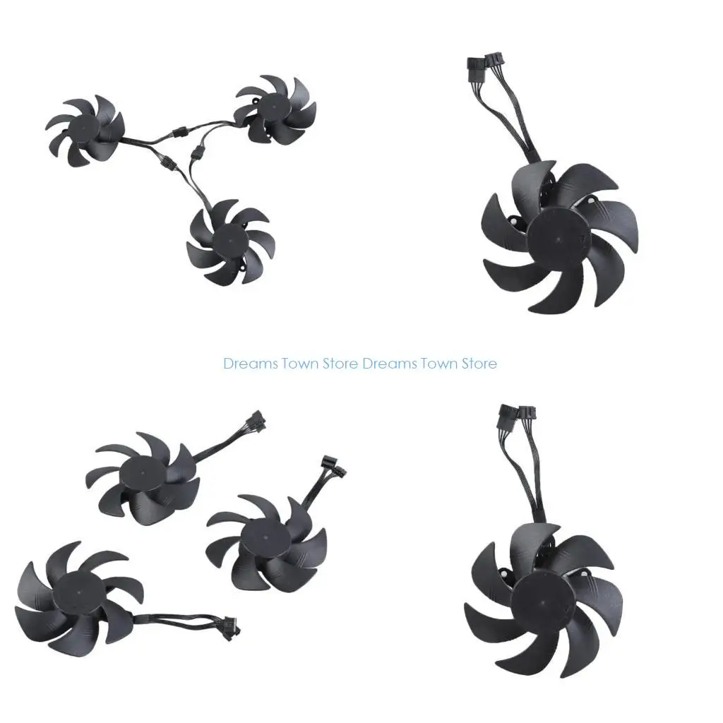 

HX6A 4PIN DC12V GPU GPU Охлаждающий вентилятор 105 мм для 3060 8G 12G видеокарта