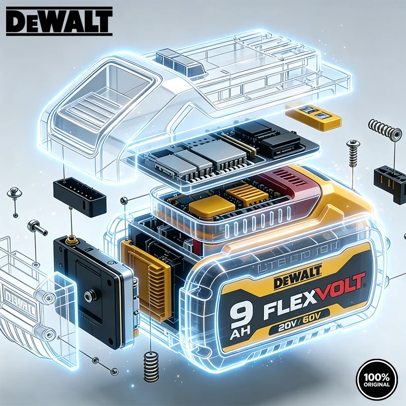 Original Dewalt Battery 20V, DCB609 20V/60V MAX* FLEXVOLT® 9Ah Battery, 21700 Cell Rechargeable Battery for Dewalt Power Tools🏅