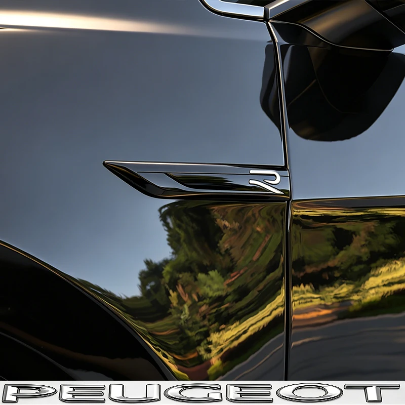 Auto-Kotflügel-Emblem mit R-Logo, Seitenflügel-Dekoration, Auto-Styling-Zubehör für VW Golf, Tiguan, T-Roc, Polo, Passat, ID.4 T – Detail 4