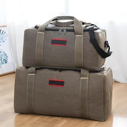 40L 60L 120L Travel Duffel Handbag Large Capacity Short-Haul Luggage Bag Foldable Outdoor Moving Trip Pack Canvas Weekender Bags
