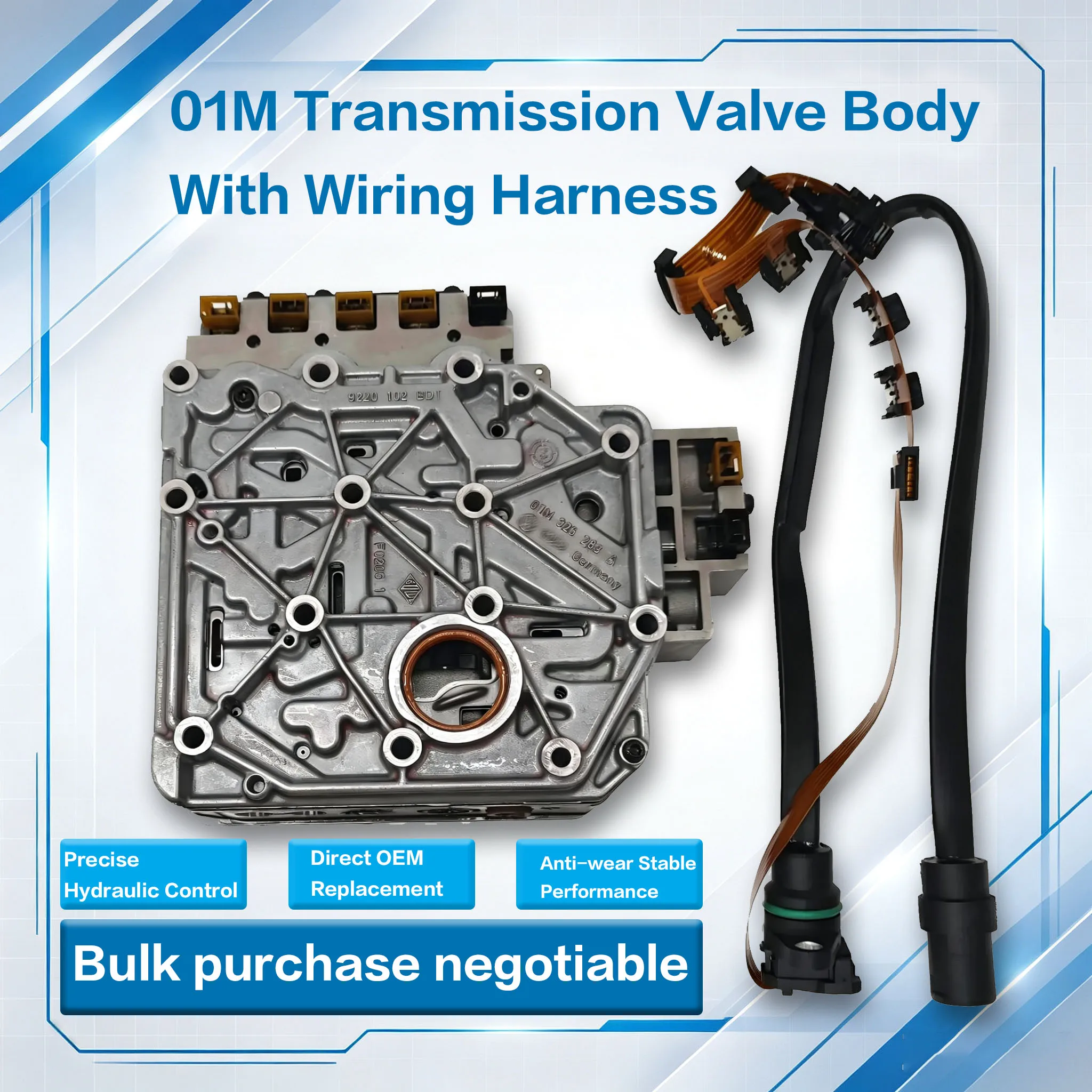 01M Transmission Valve Body With Wiring Harness 01M325283A For VW Golf Jetta Bora Beetle Passat Bulk Purchase Negotiab