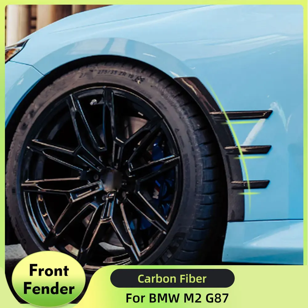 

Carbon Fiber Front Bumper Fender Arch Trim Canards for BMW M2 G87 Coupe 2022-2023 Car Side Fender Trim Splitters Cover