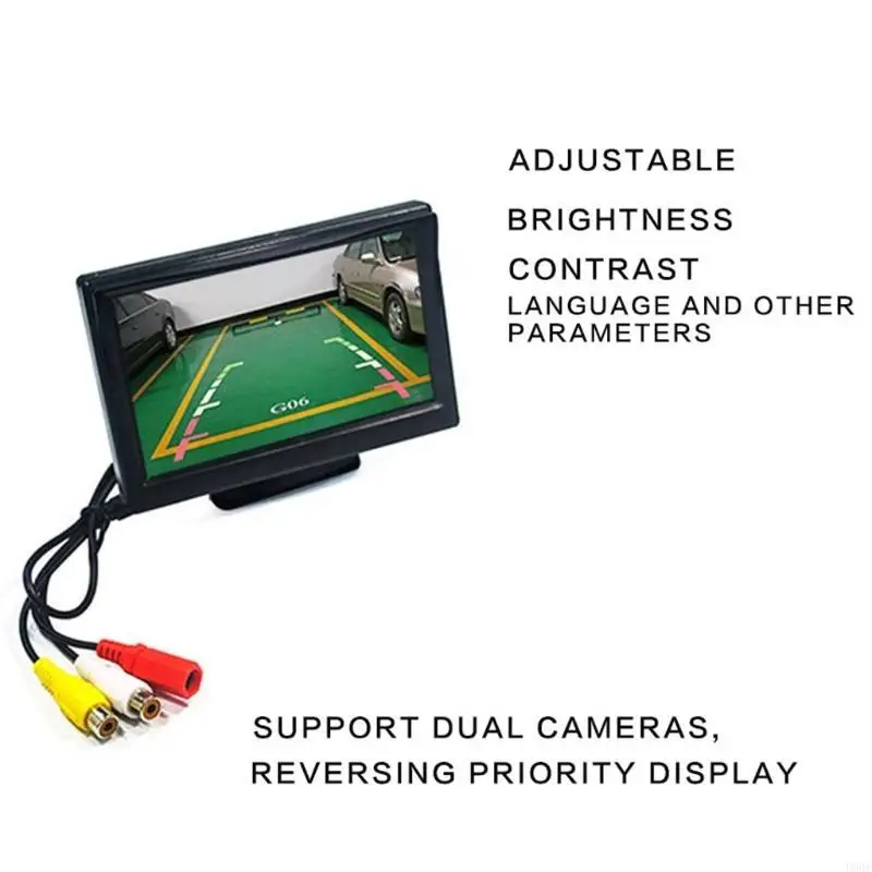 Heavy Duty Backup Camera 2 Way Video Input Waterproof Rear View Camera for Vehicle Truck Trailer Pickups RV New