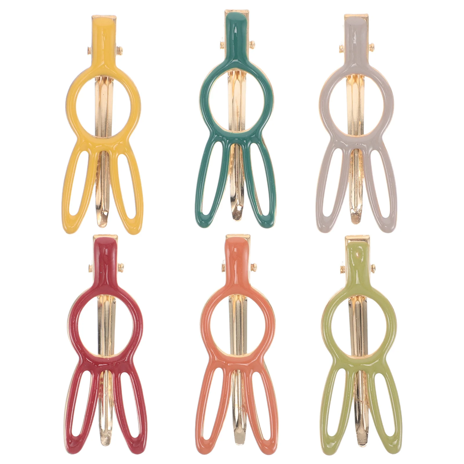 

6 шт. заколки для волос с животными, китайский праздничный бант, милые аксессуары для подружки невесты, коготь