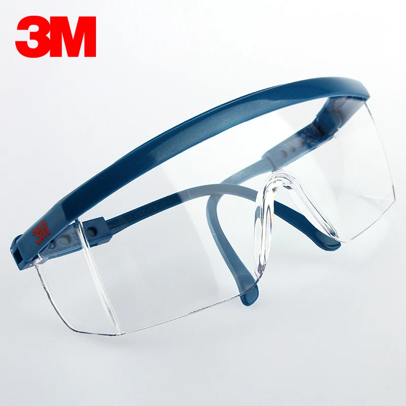 

3M 1711 Safety Glasses Transparent Goggles Anti-Wind Sand and Dust Shock Polishing Protective Eyewear Outside Travelling Glasses