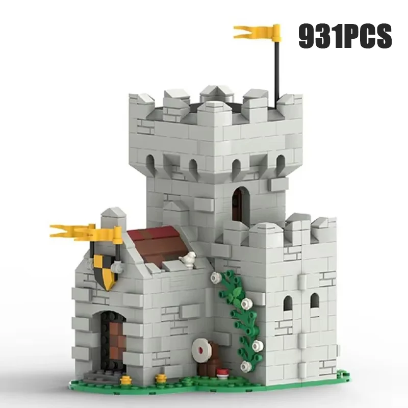 Fortezza medievale modello Moc Building Bricks Tower Warehouse Technology blocchi modulari regali giocattoli di natale set fai da te assemblaggio