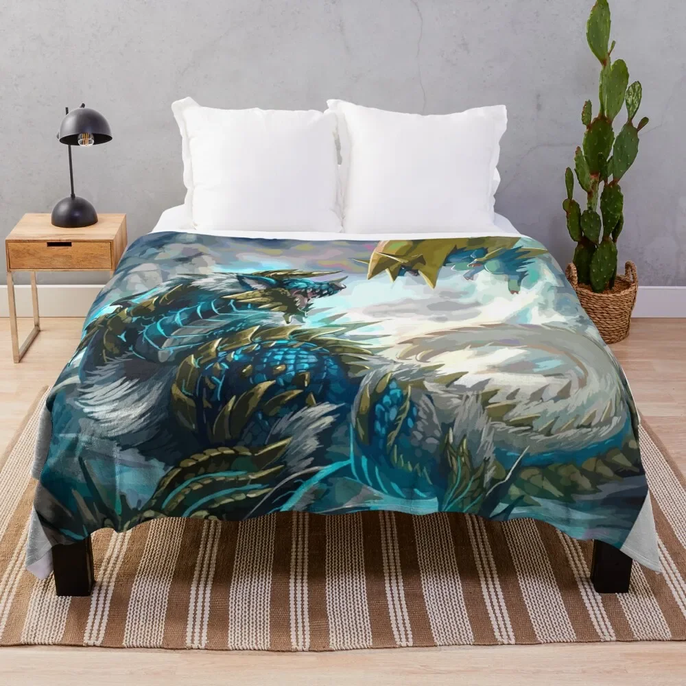 

Monster Hunter Throw Blanket Warm Comfortable Blanket Gift for Parents Friends