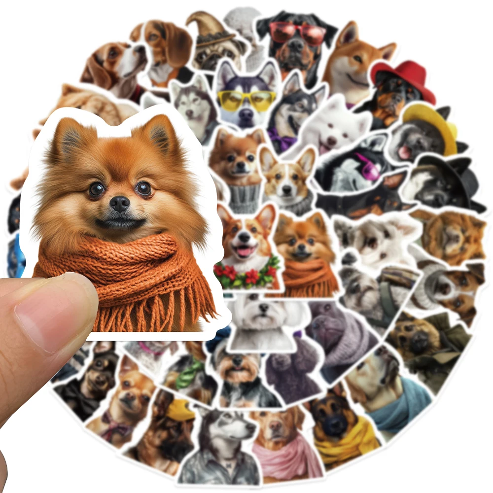 50 قطعة ملصقات حيوانات واقعية مضحك الكرتون صائق DIY بها بنفسك مجلة الهاتف المحمول خوذة سكيت دراجة ملصق للمراهقين هدية