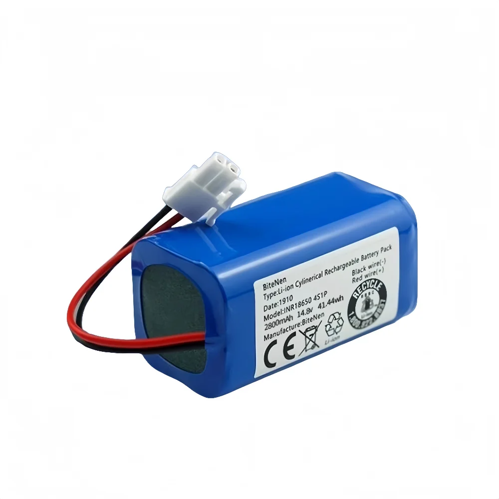 Replacement 14.4V 2600mAh Battery for ILIFE A4, A4s, V7, V7s Plus, A6 Robot Vacuum Cleaner Rechargeable Battery 18650