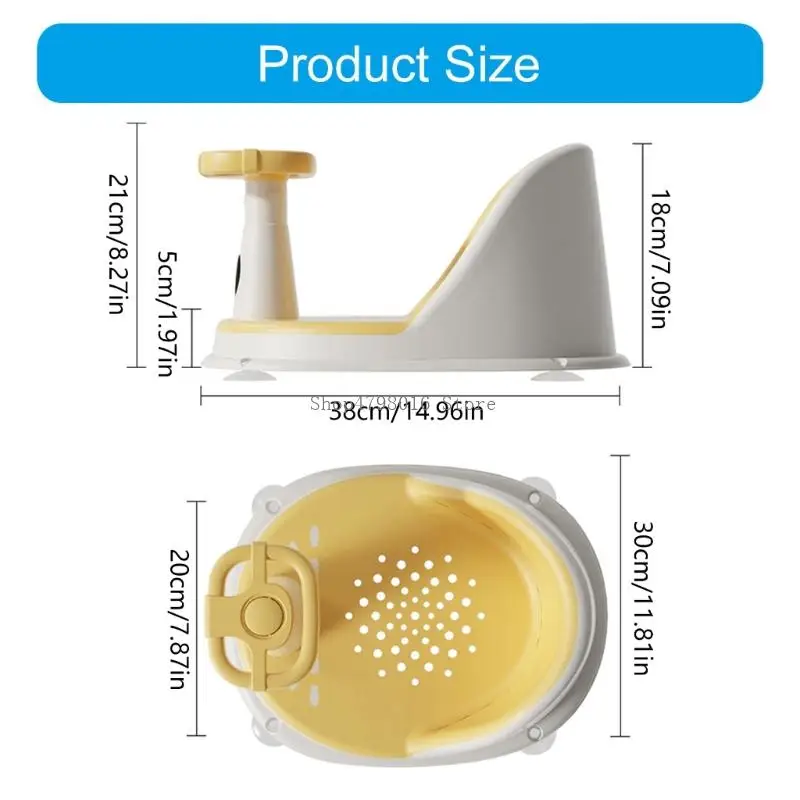 Secure Baby Bath for Infant 6+ Months Slip Resistant Design Shower Chair view 6