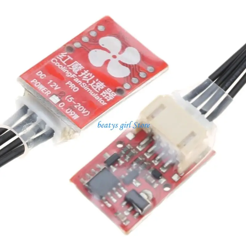 

C7AB 1PC 4-Pin Plug RED DEVIL Fan Simulators Fan Speed Controller For Whatsminer M21S M20S M20