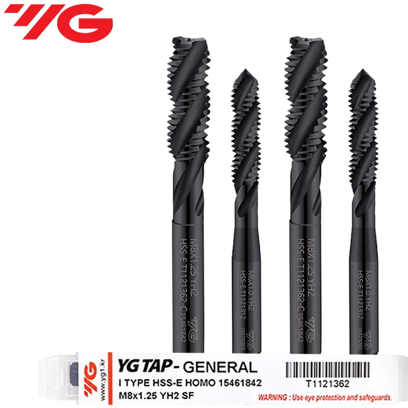 UT TAP YG T1121 Spiral Fluted Tap M2 M2.5 M3 M3.5 M4 M5 M6 M7 M8 M10 M12 Spiral Tap Processing: Alloy Steel, Etc