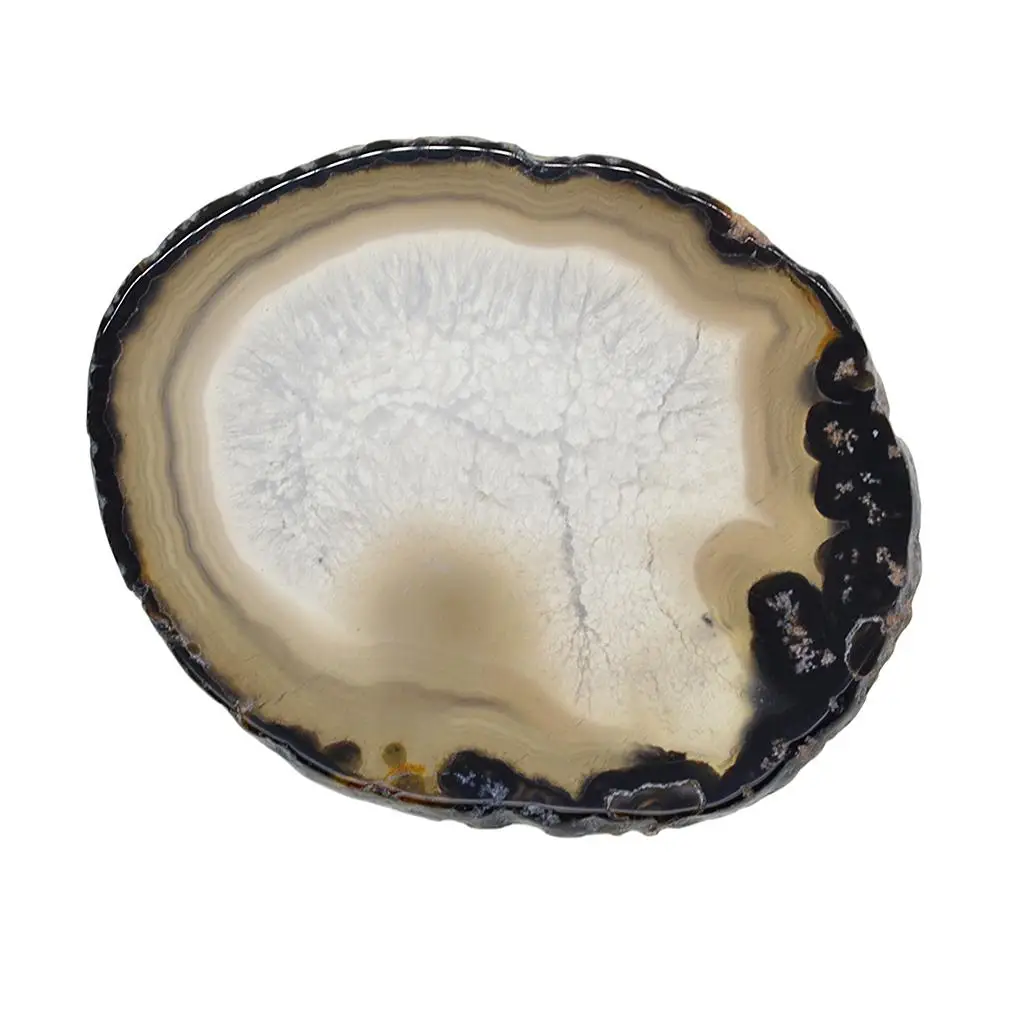 Agate Slices Pendant Style Blank No Hole Quartz Crystal Slab for Jewelry Making and Art Projects