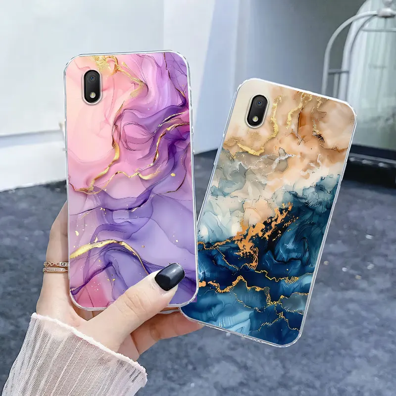 For Alcatel 1B 1A 2020 / 1S 3L 2021 Case Luxury Phone Case For Alcatel 5030D 5030F Flower Clear Soft Silicone Protective Cover