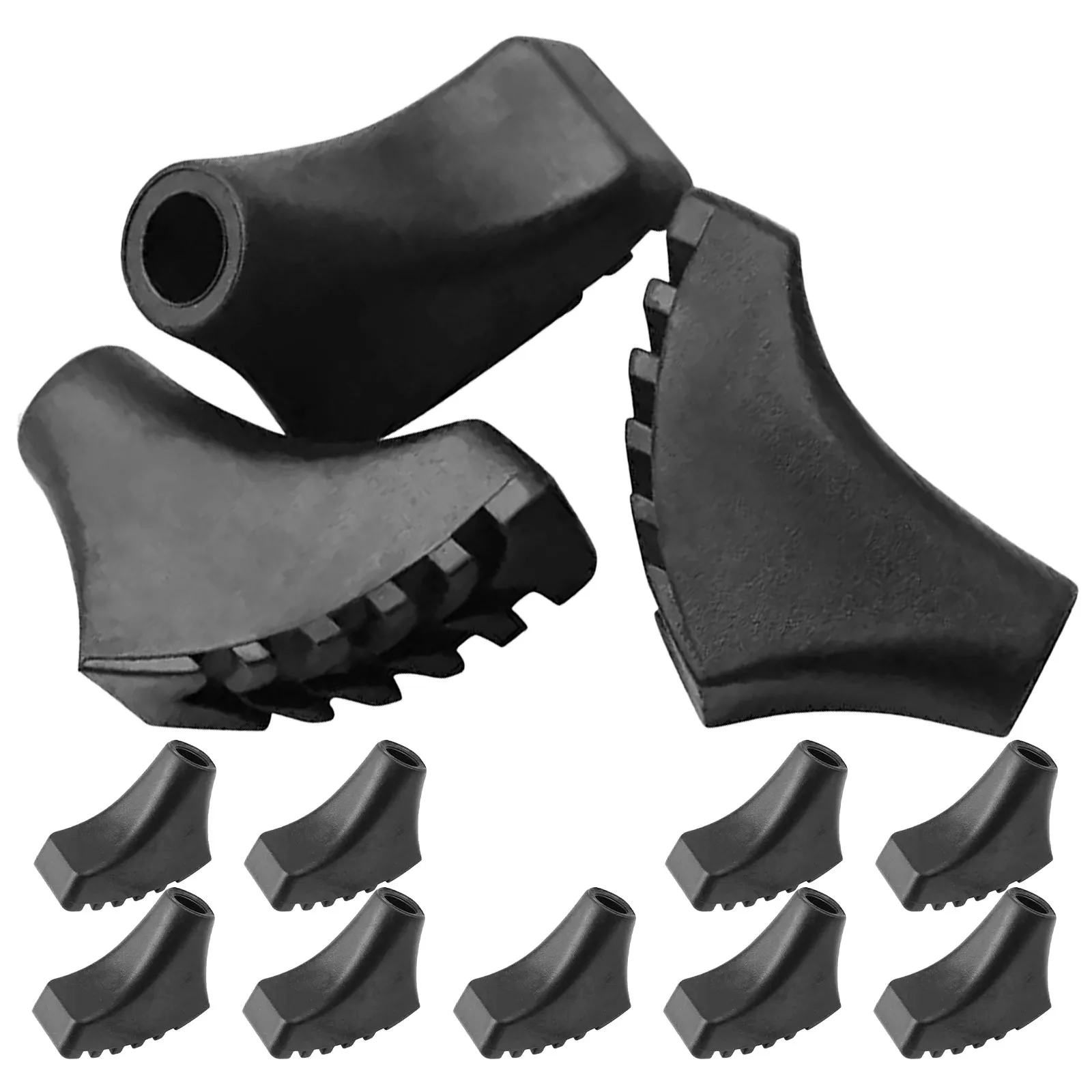 

12Pcs Trekking Pole Replacement Tips Rubber End Caps for Walking Sticks Enhanced Grip Hiking Poles Accessories Use