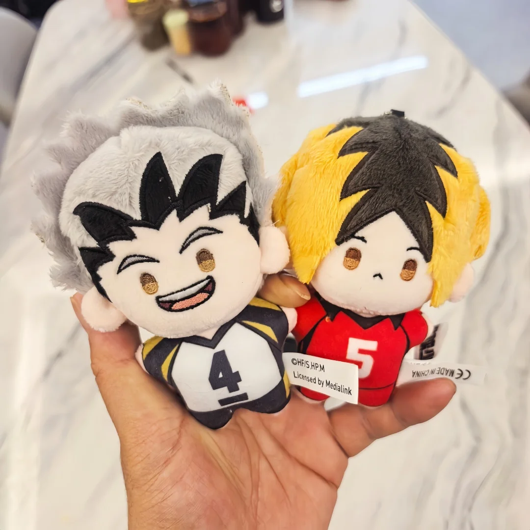 10cm Anime Haikyuu!! Volleyball Boy Blue Lock Kawaii Bag Pendant Keychain Isagi Mikage Reo Rin Itoshi Sae Plush Toy Gift
