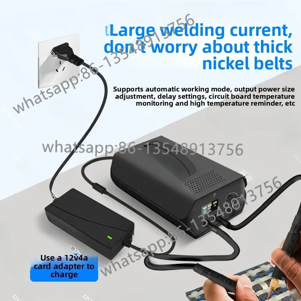 

Портативный аппарат для точечной сварки 0,3 мм, конденсаторный мини-домашний сварочный аппарат с литиевой батареей 18650 (вилка стандарта США), прочный прямой завод