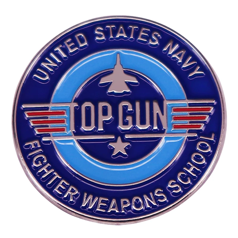 Classic Action Movie Top x Gun Enamel Pin Badge Backpack Decoration Jewelry Accessories