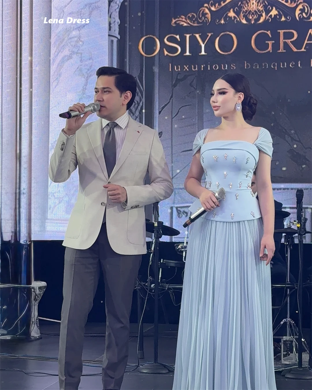 لينا حجر الراين رداء دي كوكتيل فام ساحة زعيم فاخر فساتين لحضور الحفلات الموسيقية أنيقة فساتين الحفلات المسائية الفاخرة 2025 مخصص