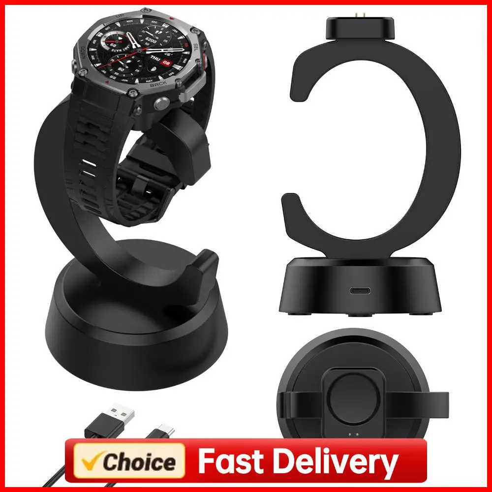

For Huami T-REX3 Pro Lihgtweight Watch Charger Anti-Slip Magnetic Charging Cable Wear Resist Smart Watch Connector