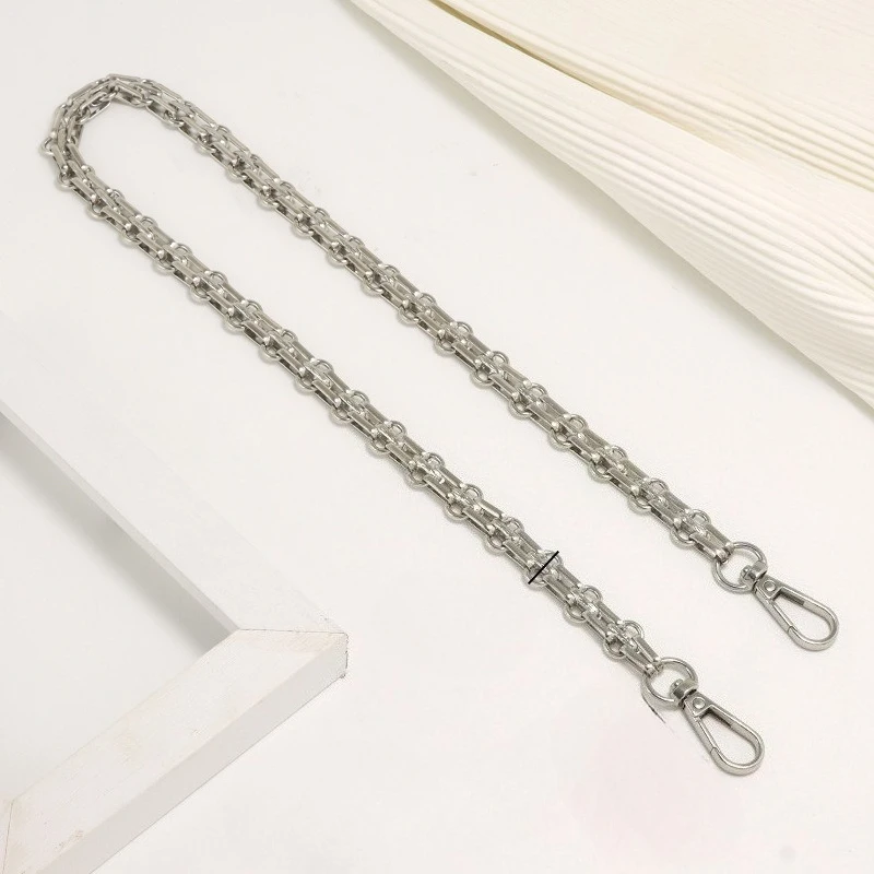 Metal Bag Chain Replacement Parts Accessories for Hand-Woven Shoulder Handbag DIY Handmade Tools Detachable Straps Purse Making