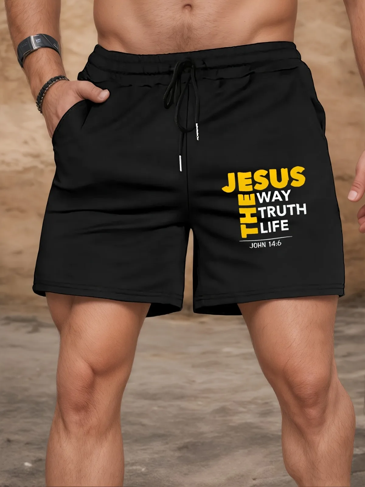 

Men's High Street Style Patterned Sports Shorts Are Suitable for Gym Running Training and Casual Wear Shorts for Men Pants