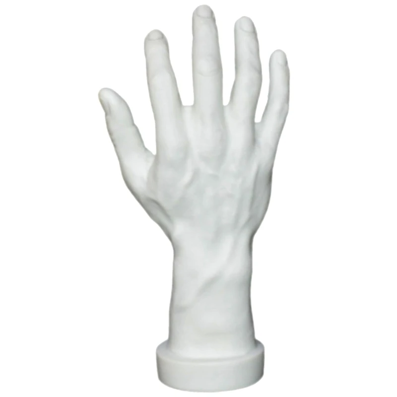 

Jewelry Display Hand Mold Waterproof PVC Texture Easy Cleaning Exhibition Hand Model for Shop Window Presentation