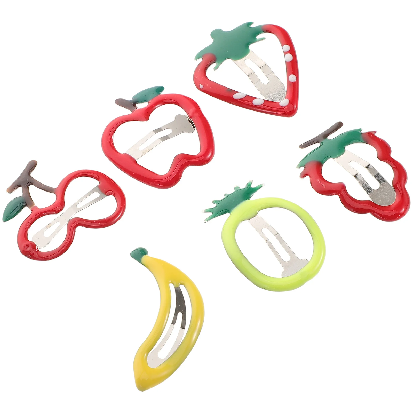 

Strawberries Cherry Shape Hair Clips Artificial Fruit Hairpin Accessories for Girls