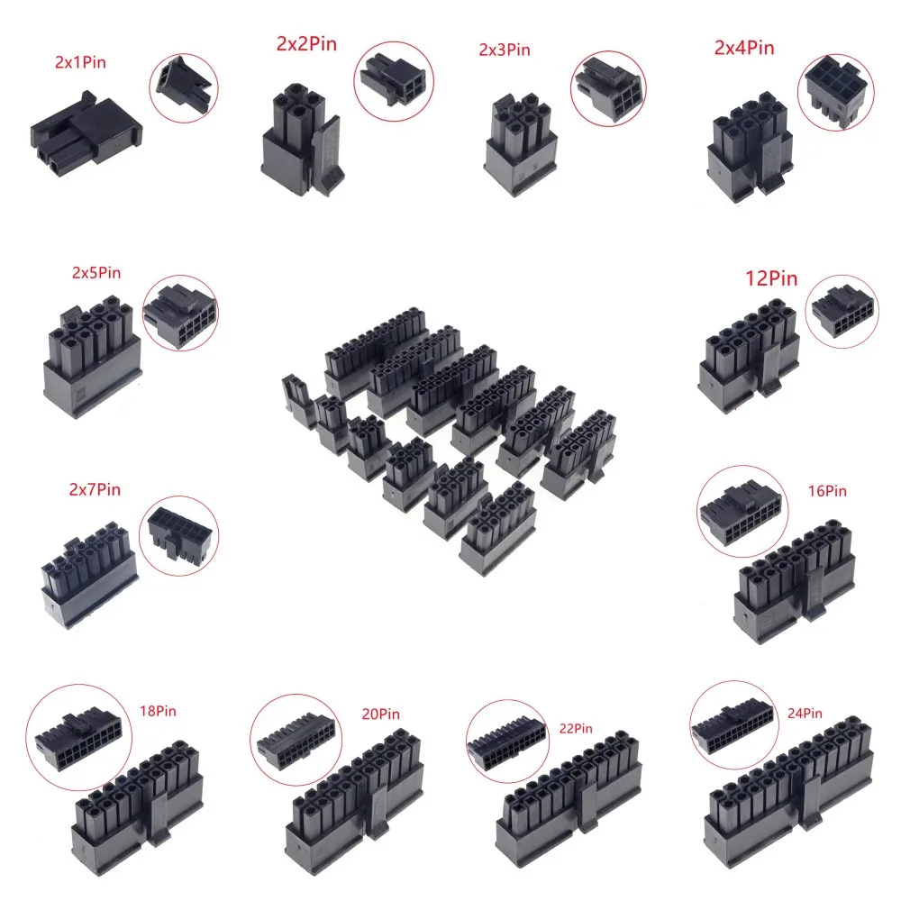 Molex Micro-Fit 3.0 Double Rangée 6 Circuits – Kit Complet Mâle/Femelle + Bornes (Lot De 3 Ensembles)