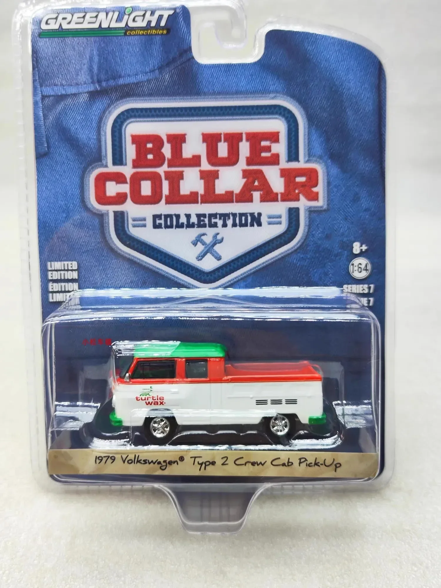 

GreenLight 1:64 1979 Volkswagen Type 2 Crew Cab Пикап, литая под давлением модель автомобиля из металлического сплава, игрушки для коллекции подарков