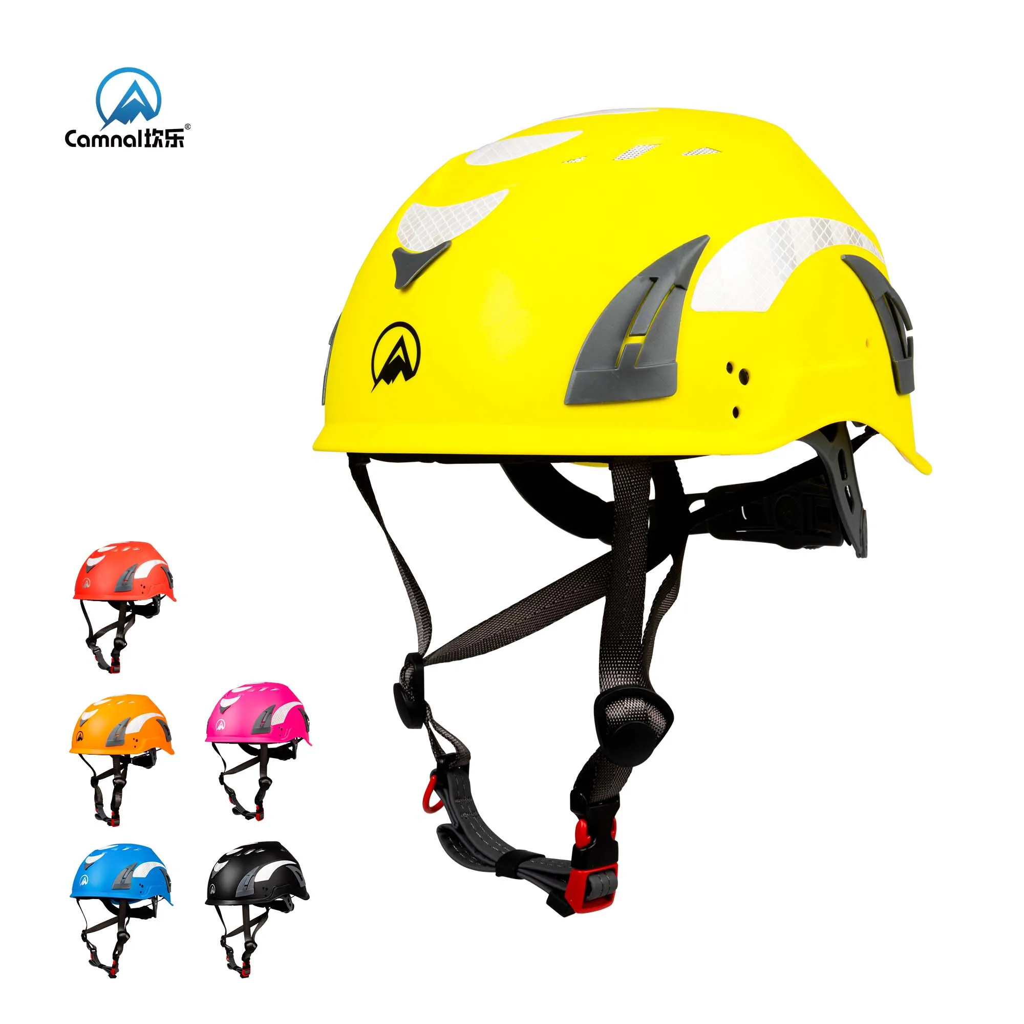 

CE Construction Safety Helmets with Double Goggles Engineer Breathable ABS Work Cap Head Protection ANSI Climbing Rescue Cap