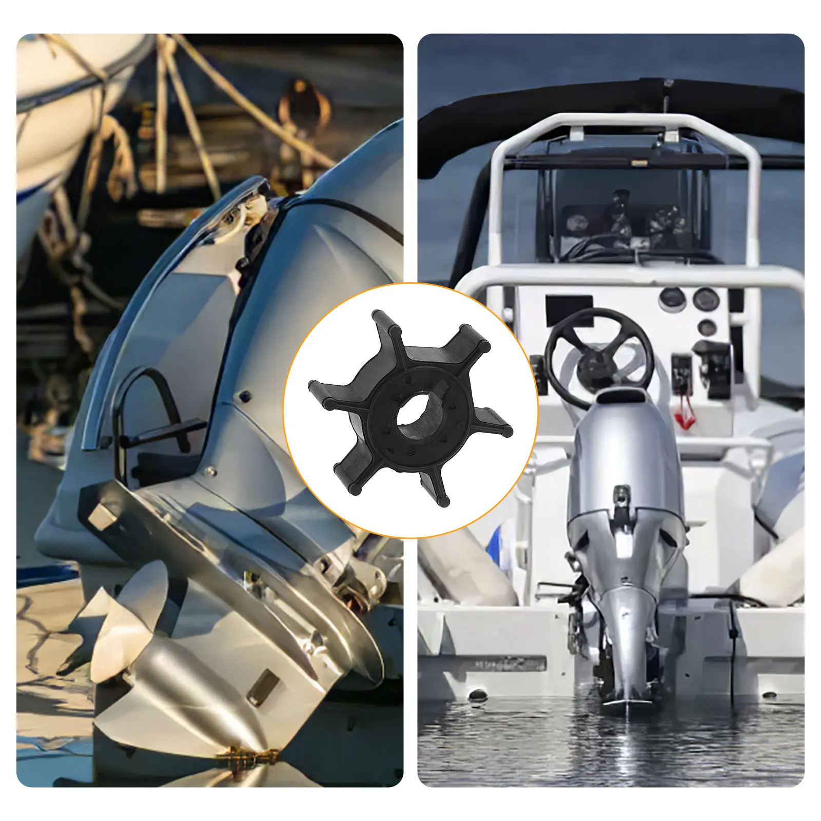 

Marine Water Pump Impeller Boat Motor Plastic for Utility Replacement Rubber Booster