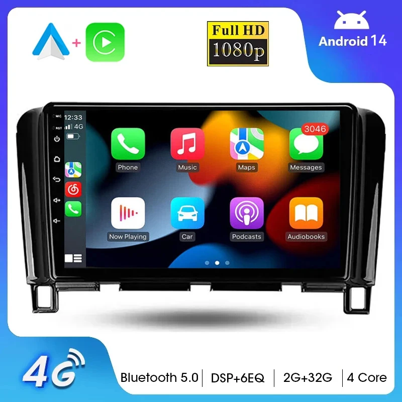 

Wireless CarPlay Android Auto Radio for Nissan Serena C26 2010-2013 2014 2015 2016 4G+WIFI Car Multimedia BT GPS 2din autoradio