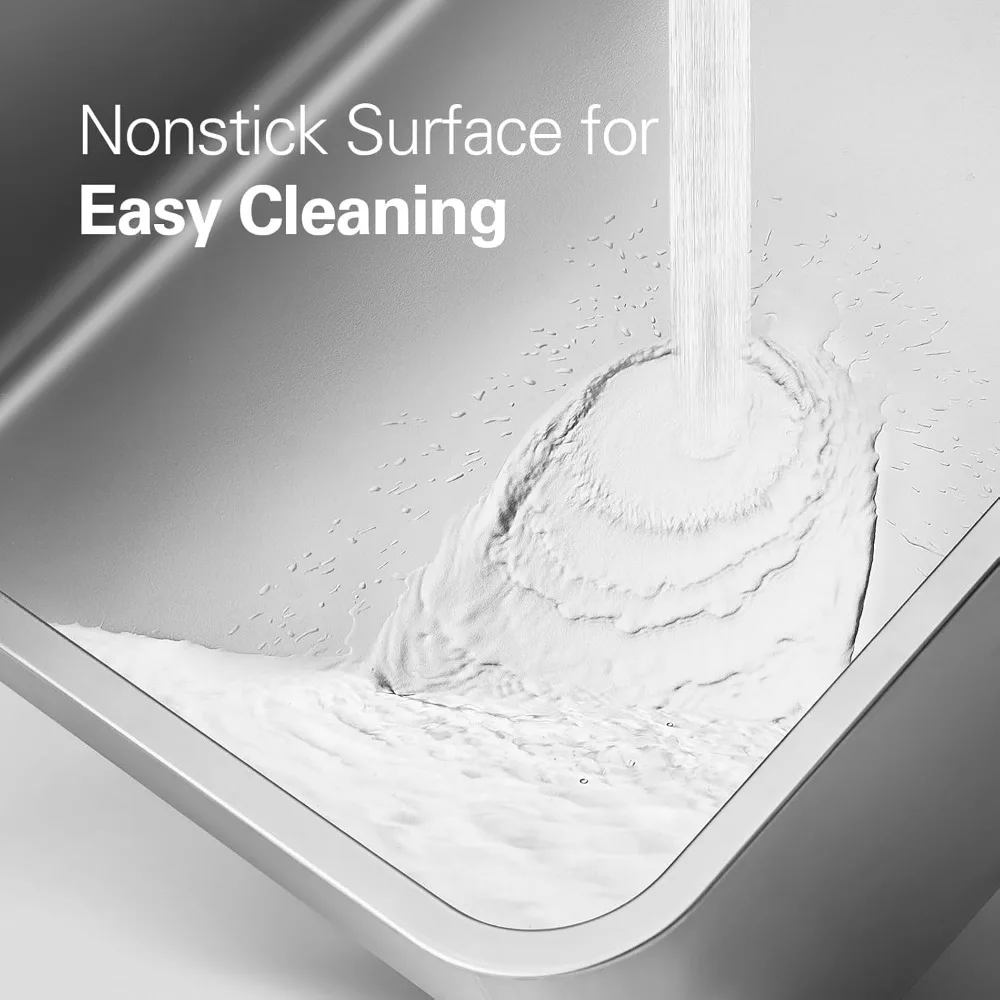 صندوق فضلات القطط المعدني الكبير جدًا مع غطاء، 27.8 لتر × 20 عرضًا × 12.9 ارتفاع، مثالي للقطط الكبيرة والأسرة المتعددة للقطط #3