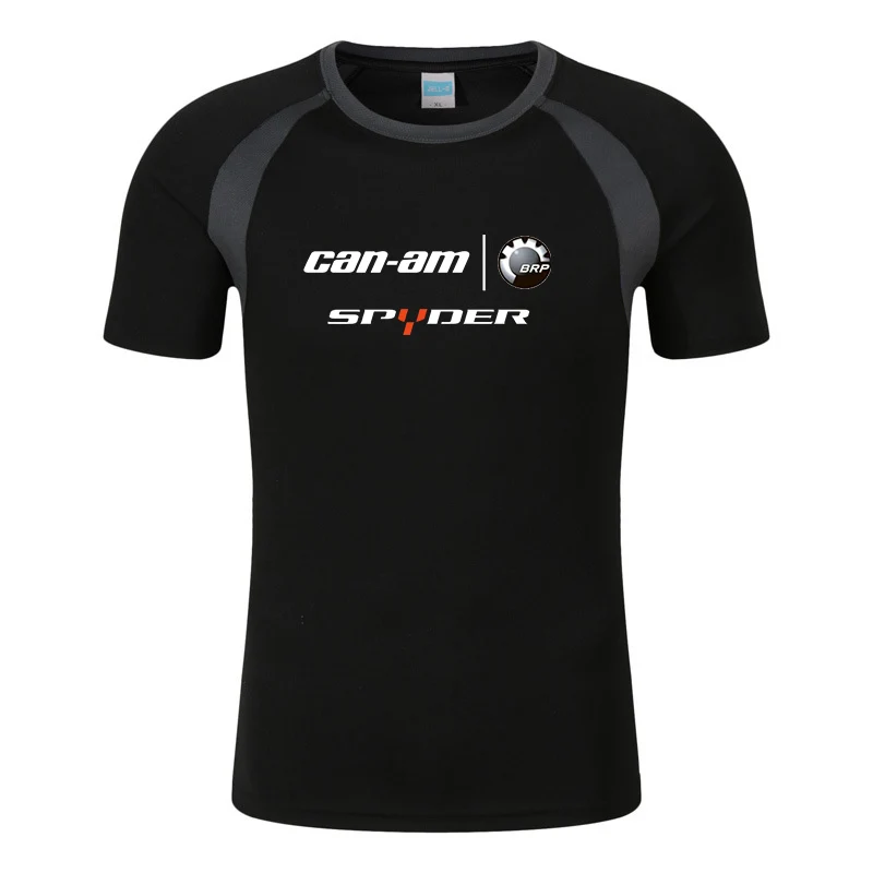 2023 New Can Am Team Spyder Motorcycles Print Men Shirt Summer T-shirt Cotton Man Short Sleeve O Neck Streetwear T Shirt Casual